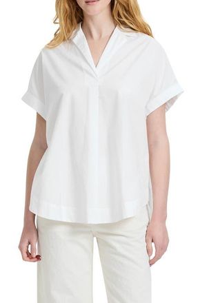 French Connection Cotton Poplin Popover Top in Summer White at Nordstrom, Size X-Small