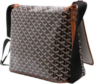 Goyard Pre-owned Capetien Canvas Schoudertas - Dames - Pre-owned - Bruin - Maat: ONE Size