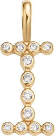 Made by Mary CZ Poppy Charm in Gold Vermeil Initial I at Nordstrom