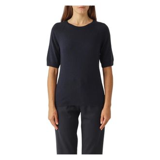 Maison Margiela Tops, Dames, Blauw, S, Knit Donna MM