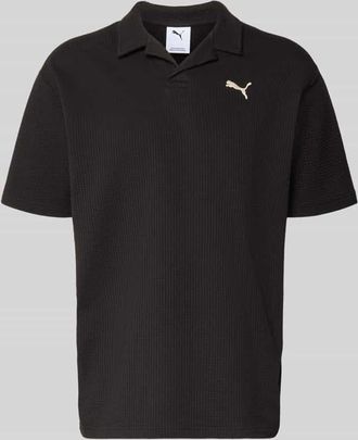 Puma Regular Fit T-Shirt mit Logo-Stitching in Black, Gr&ouml;&szlig;e XXL