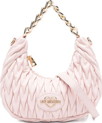 Love Moschino Borsa a spalla trapuntata - Rosa