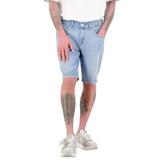 7 For All Mankind Heren, Korte broeken, Blauw, Maat: W34 Katoen