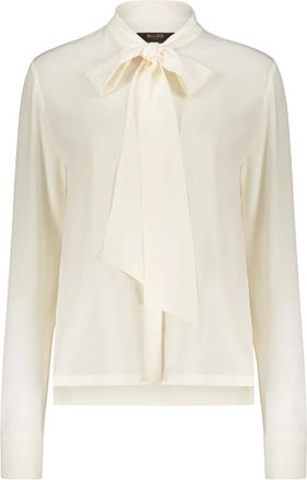 Moorer Dames, Blouses & Shirts, Wit, Maat: XS Zijde