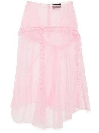 Simone Rocha ruffle-details skirt - Pink