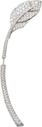 Van Cleef & Arpels pre-owned Leaf diamond earrings - White