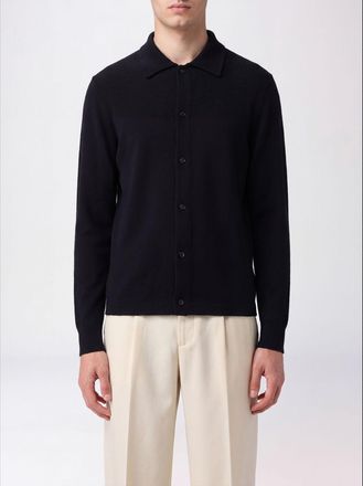 Lisa Yang Long-Sleeved Polo Jumper in Pure Cashmere with Ribbed Collar and Cuffs