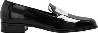 Givenchy Mocassini in pelle con placca logo - Nero