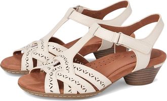 Cobb Hill Lorna Womens Wedge Shoes Ivory Leather : 7.5 B - Medium, Leather/Rubber
