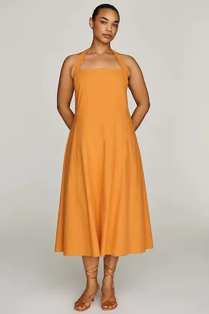Elodie Ozara 100% Cotton Midi Dress