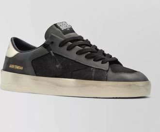 Golden Goose stardan leather sneakers contrast sole design