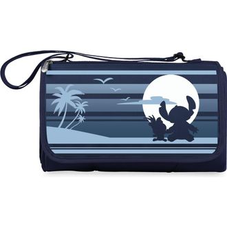Picnic Time x Disney Lilo & Stitch Outdoor Picnic Blanket Tote in Navy Blue With Blue Flap at Nordstrom Rack
