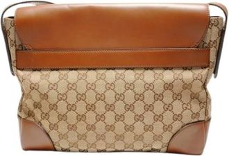 Gucci Pre-owned Cross Body Bags, female, Brown, Size: ONE SIZE Pre-owned Vintage Shoulder Bag