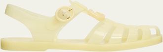 Gucci GG Glossy Jelly Fisherman Sandals