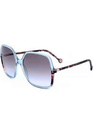 Carolina Herrera Womens HER0244 S 56 MVU Sunglasses - Blue - One Size