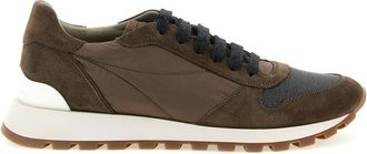 Brunello Cucinelli Brown Lace Up Sneakers
