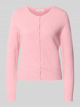 Christian Berg Strickjacke mit Knopfleiste in Altrosa Melange, Gr&ouml;&szlig;e XL