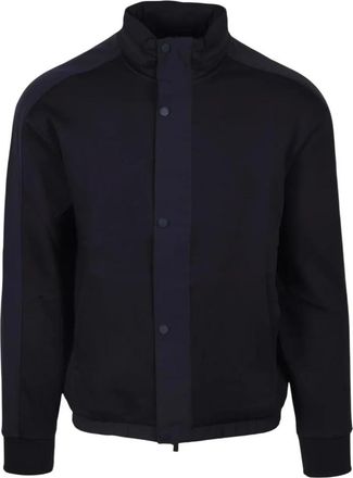 A|X Armani Exchange Volledige rits sweatshirt - Heren - Vesten met rits - Blauw - 2XL - Katoen - Hoodies & sweatvesten