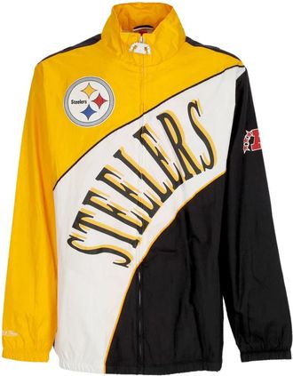 Mitchell & Ness NFL Gebogen Windbreaker Pittsburgh Steelers Viering - Heren - Fitness - Veelkleurig - XL - Polyester - Fitness