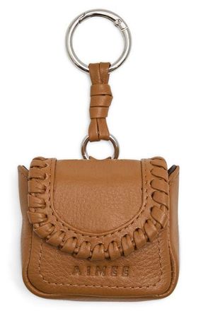 Aim&eacute;e All For Love Leather Bag Charm in Latte at Nordstrom