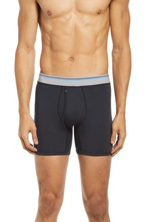 Mack Weldon 18-Hour Jersey Boxer Briefs in True Black at Nordstrom, Size Medium