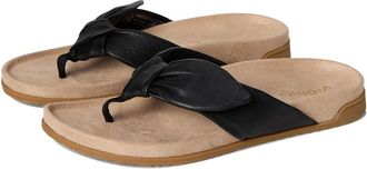 Vionic Eva Womens Sandals Black Leather : 6.5 M