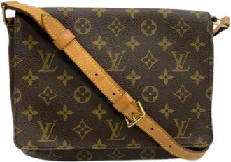 Louis Vuitton Pre-owned Vintage Schoudertas - Dames - Vintage Schoudertas - Bruin - ONE Size - Leer - Vintage