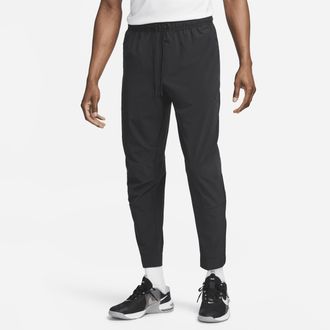 Nike Mens Unlimited Dri-FIT Zippered Cuff Versatile Pants in Black | FB7548-010
