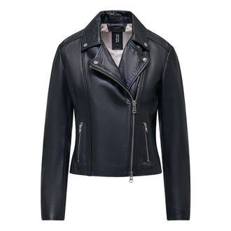 Bomboogie Dames, Jassen, Zwart, Maat: XS Leer