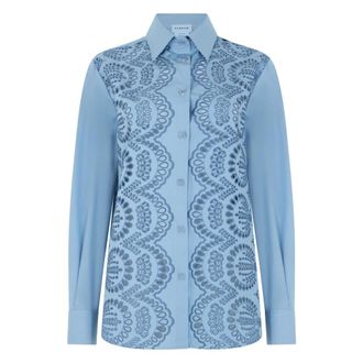 P.A.R.O.S.H. Shirts, female, Blue, Size: S Cannes Cotton Shirt