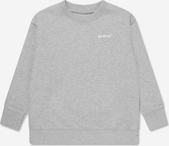 Off-white Boys Monster Arrow Crew Sweatshirt in Grey - Size 8Y