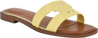 Tommy Hilfiger Terenz Slide Sandal in Yellow at Nordstrom, Size 6.5