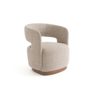 AM.PM Draaifauteuil met walnoten onderstel, m&ecirc;leestof, Jesper