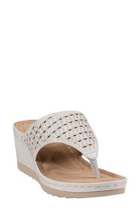 Good Choice Shoes Dannay Wedge Sandal in White at Nordstrom Rack, Size 8.5