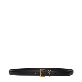 Saint Laurent Riemen Zwart Leer Dames