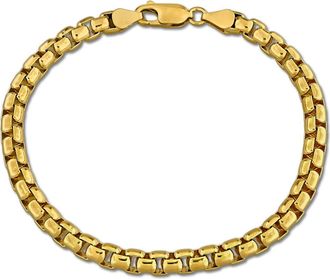 Delmar Box Link Chain Bracelet in Gold at Nordstrom Rack