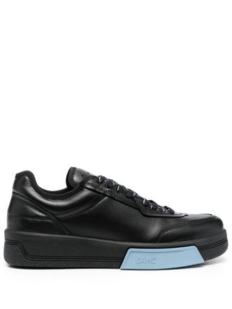 OAMC Cosmos Cupsole low-top leather sneakers - Black