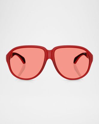 Moncler Men & apos;s ME8001 Aviator Sunglasses