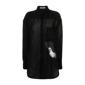 Gauch&egrave;re Dames, Blouses & Shirts, Zwart, Maat: S Viscose