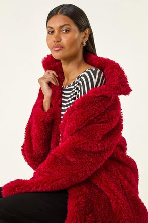 Roman Curly Soft Borg Coat