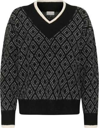 Kaffe Dames, Truien, Zwart, Maat: XS