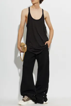 Rick Owens Sleeveless T-shirt, Mens, Black