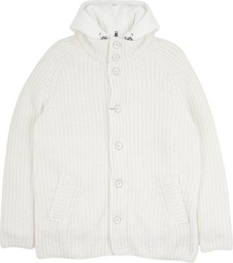Herno Gebreid Bomberjack - Heren - Winterjassen - Wit - L - Wol - Jassen
