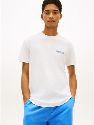 Tommy Hilfiger Mens Tommy Jeans Back Logo T-Shirt - White - XXL