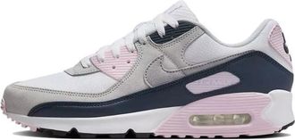 Nike Air Max 90 Mens Trainers Sneakers Fashion Shoes DM0029 (White/Pink Foam/Armoury Navy/Wolf Grey 106) UK9.5 (EU44.5)