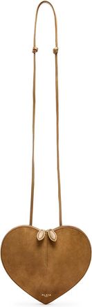 Alaia Le Couer Suede and Leather Cross-body bag - Brown - One Size