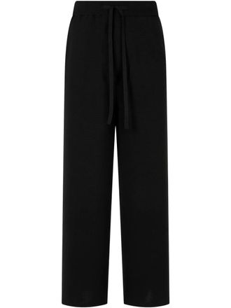 STUDIO TOMBOY fine-knit track pants - Black