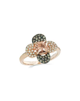 Le Vian 14K Rose Gold 1.08 Ct. Tw. Diamond & Morganite Ring