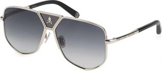 Philipp Plein Zonnebril Spp 009V - unisex - Zonnebrillen - Grijs - ONE Size - Nylon - Accessoires