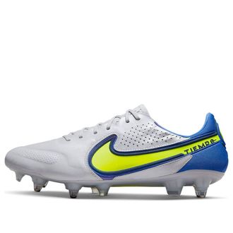 Nike Tiempo Legend 9 Elite SG Pro AC Gray Blue Yellow DB0822-075